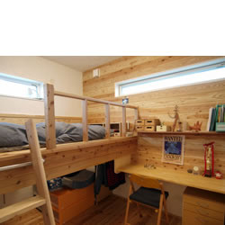 ジャングルジムのような子供部屋