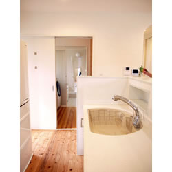 導線を短くした水回り。